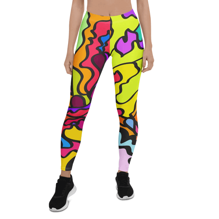 Flowing Colors All-Over Leggings – Wave at Sunset product image (1)