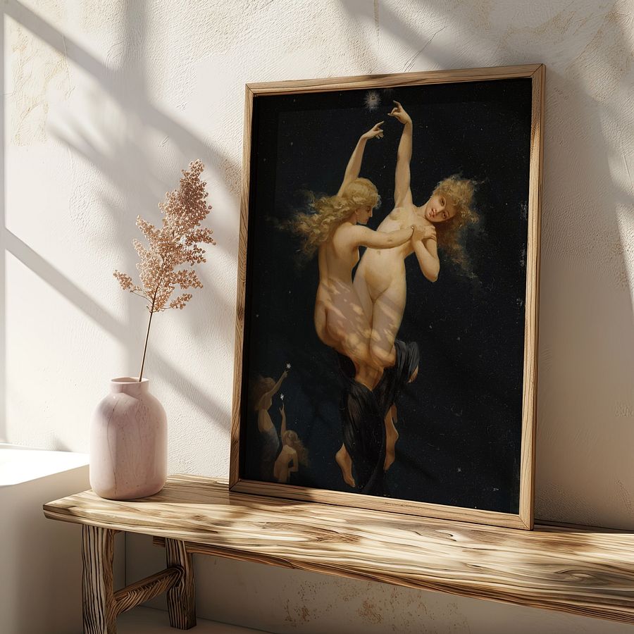 Twin Stars by Luis Ricardo Falero Vintage Art Print product image (27)