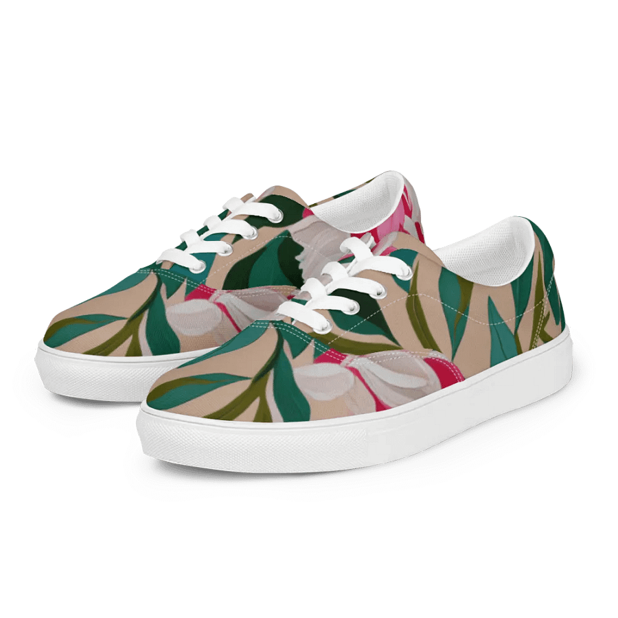 Peony Lace-Up Canvas Shoes product image (9)
