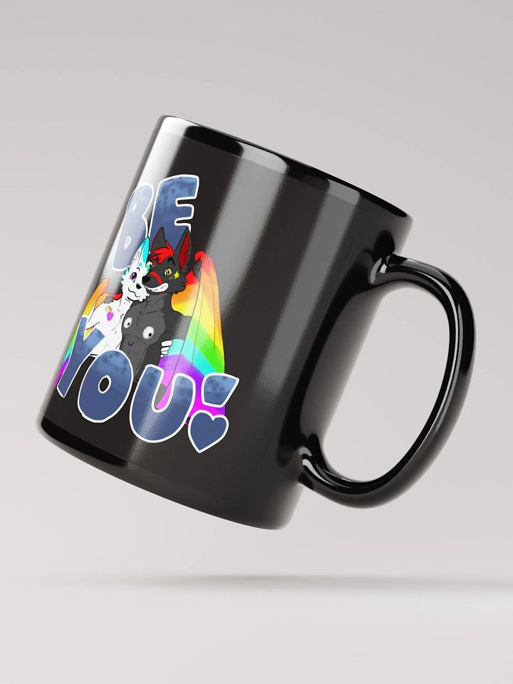 Be You! Pride Black Glossy Mug product image (3)
