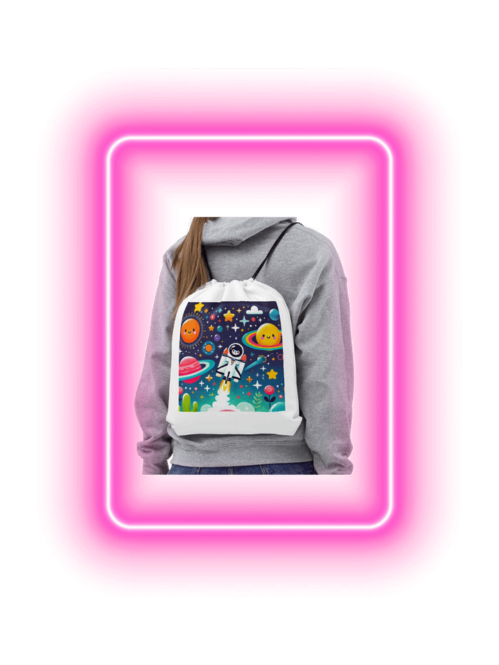 Cosmic Explorer Drawstring Bag product image (2)