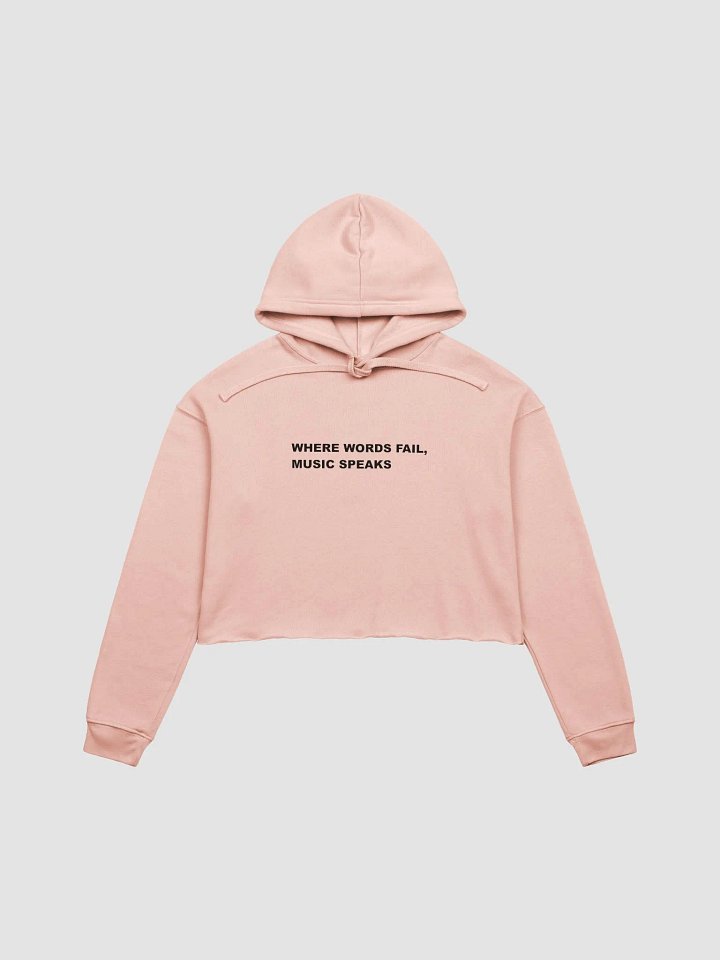 MUSIC SPEAKS WOMANS HOODIE product image (1)
