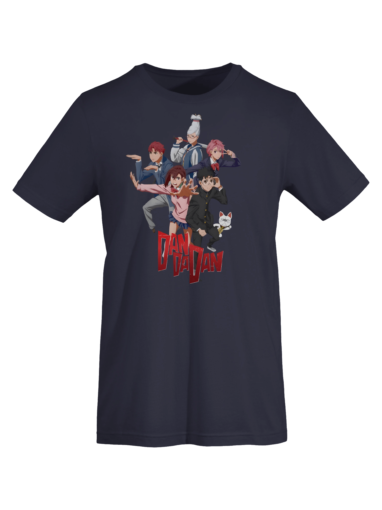 Dandadan T-Shirt – Full Crew Pose Anime Tee (NAVY) product image (7)