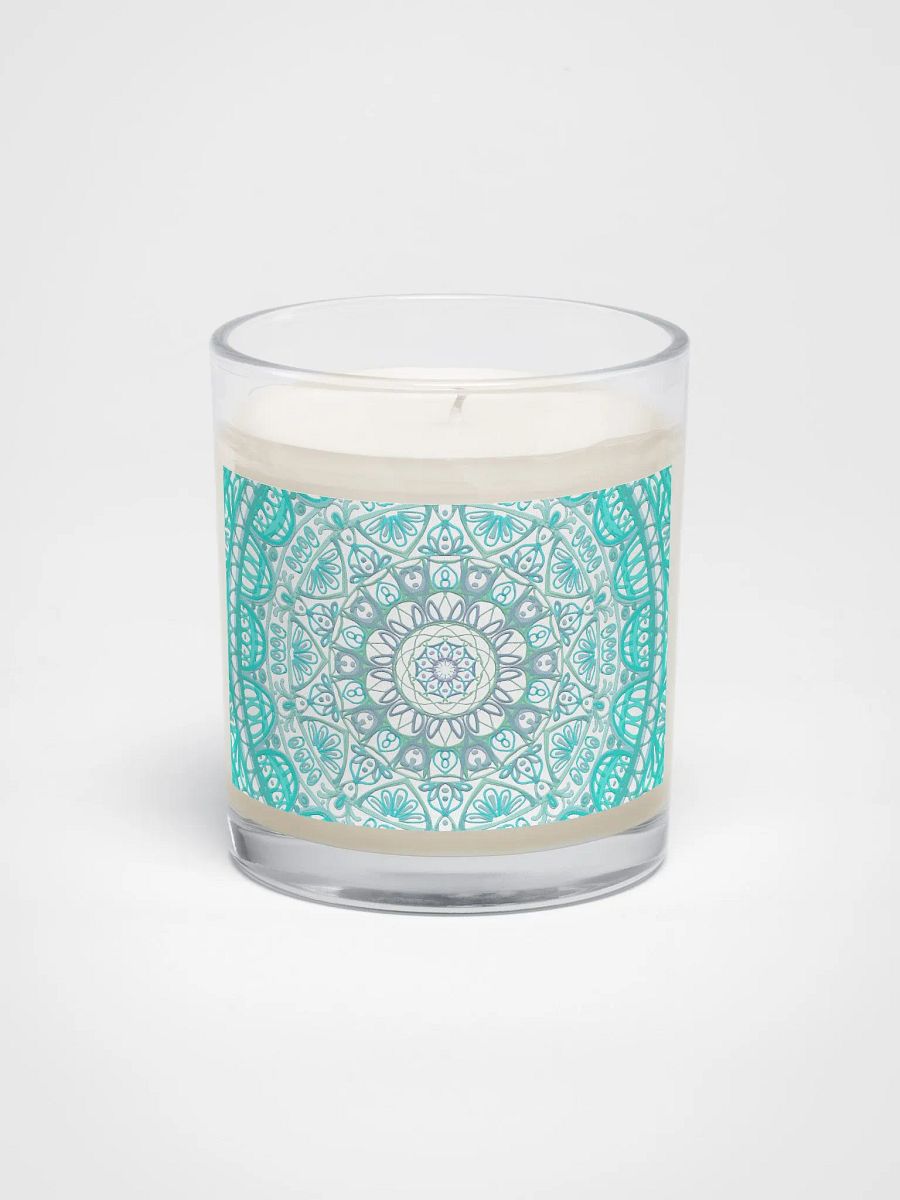 Turquoise Mandala Soy Wax Candle product image (1)