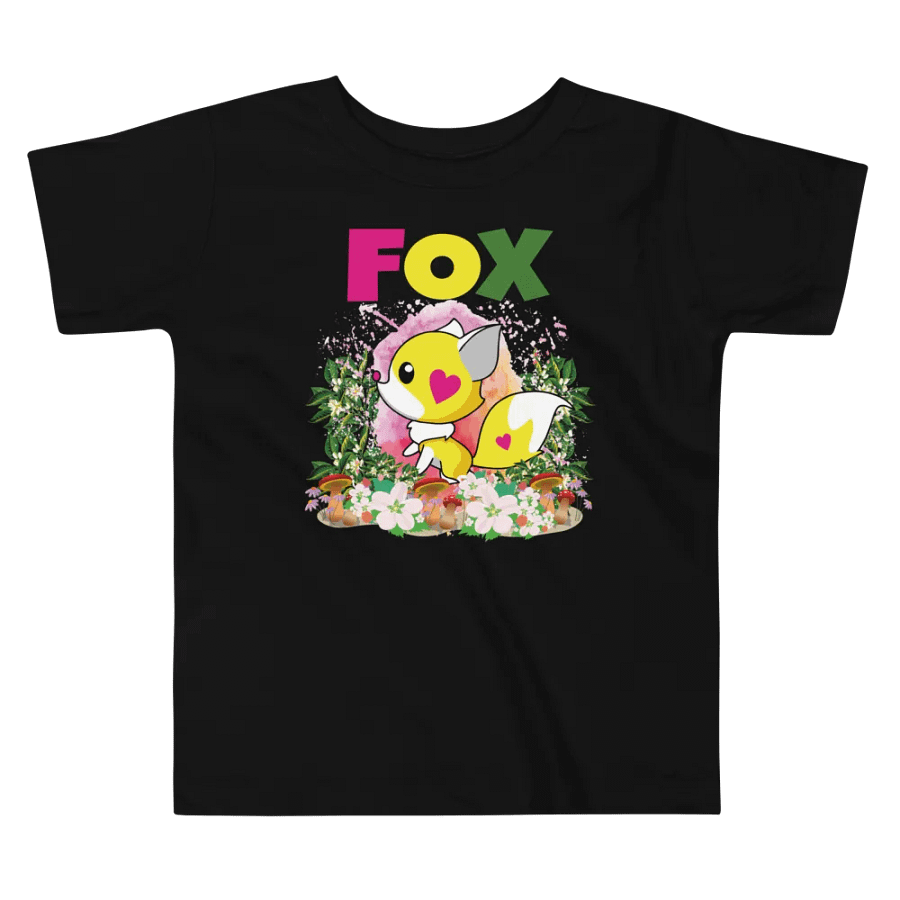 Fox Colorful Funny Cute Bella+Canvas Toddler T-Shirt – Fun Gift for Kids product image (5)