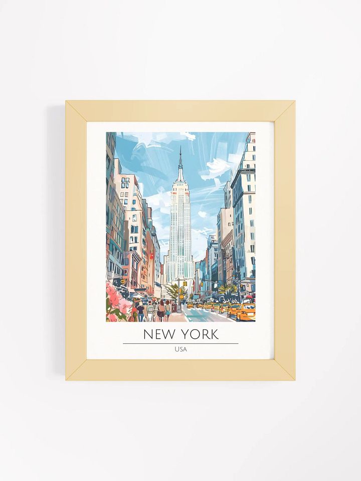 New York USA Framed Travel Poster product image (1)