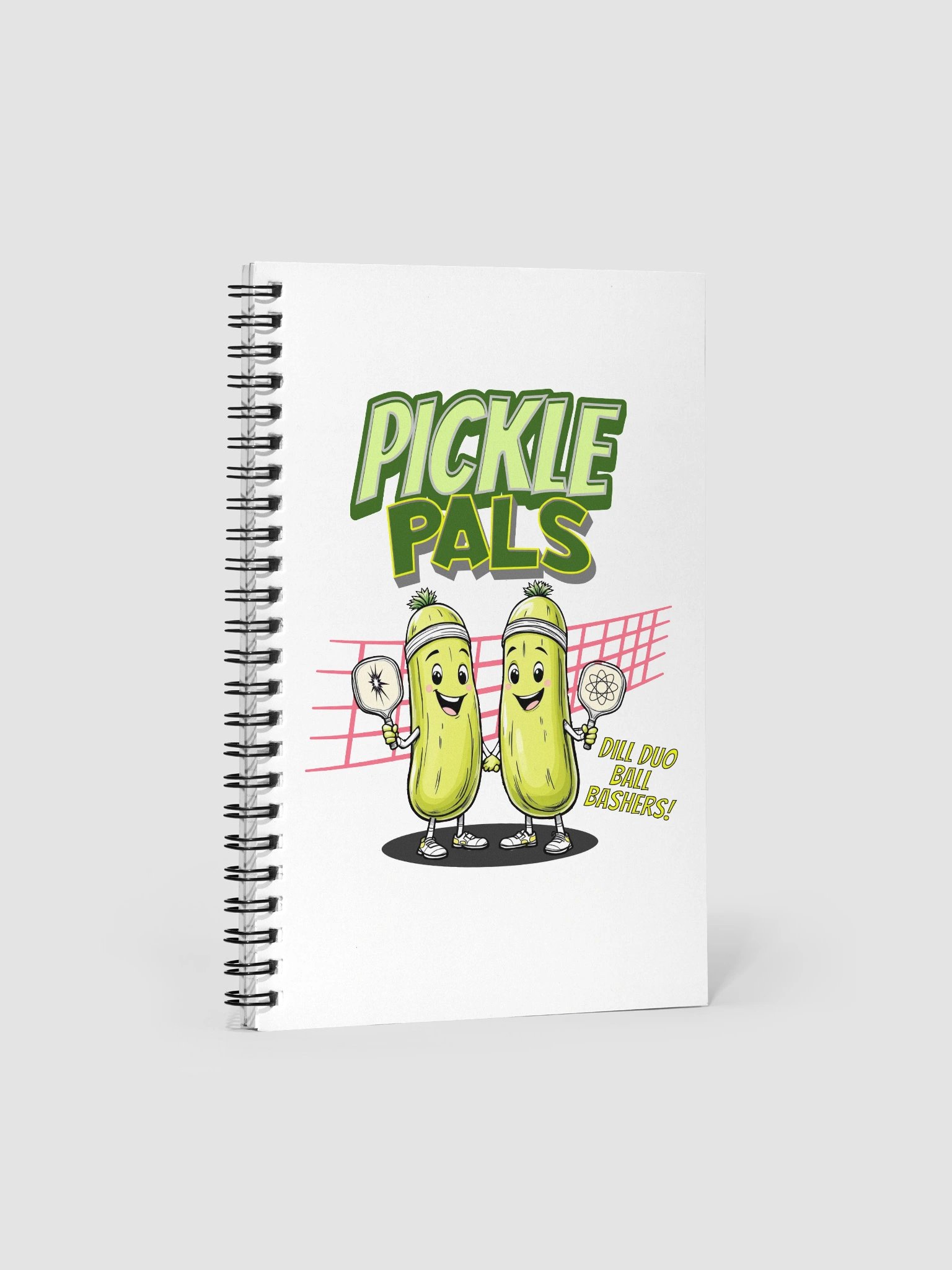 Pickleball Pals Dill Duo Ball Bashers Doodle Spiral Notebook product image (2)