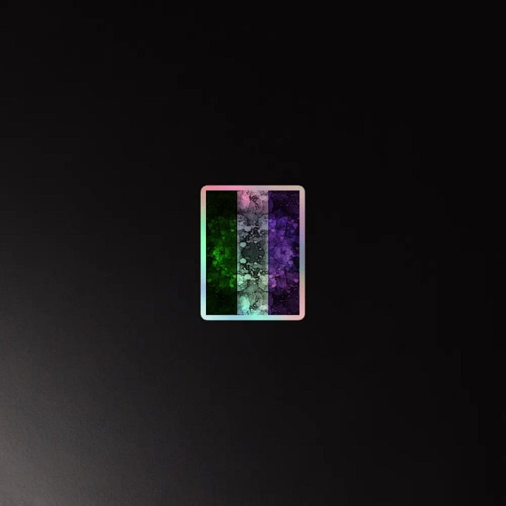 Genderqueer Pride Flag Sticker (Textured Variation) product image (4)