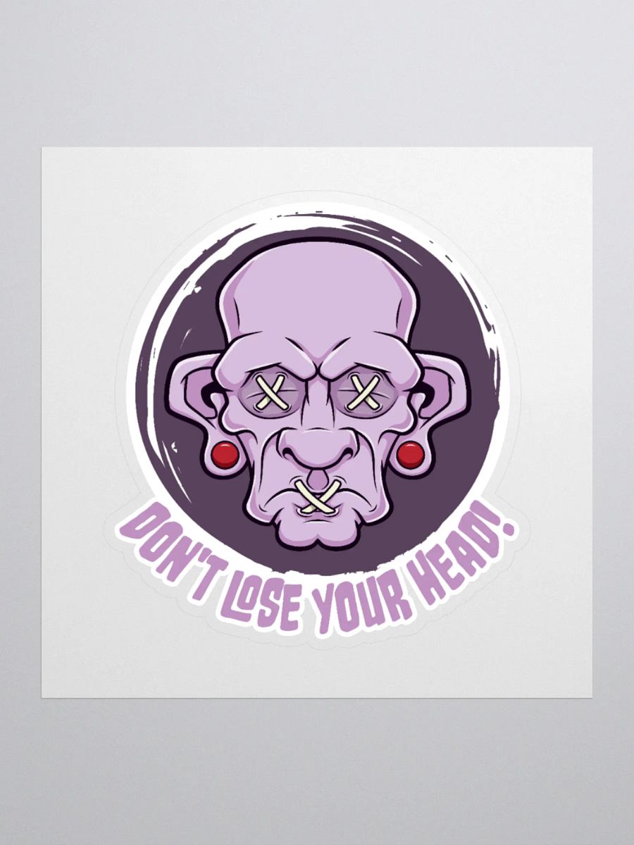 Don't Lose Your Head Retro Sticker product image (1)