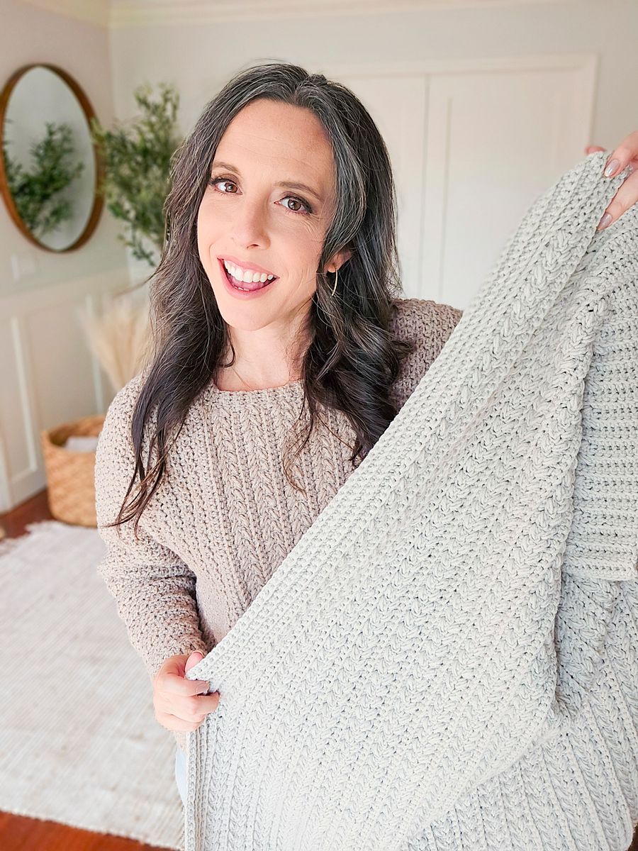 Cozy Braided Wheat Crochet Blanket Pattern product image (4)