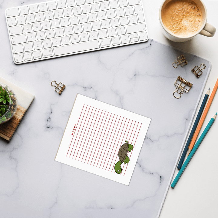 Cute Cartoon Turtle Notes Notepad Set product image (1)