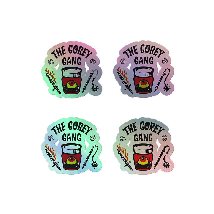 DnD Gang - Kiss-Cut Holographic Sticker Sheet product image (2)