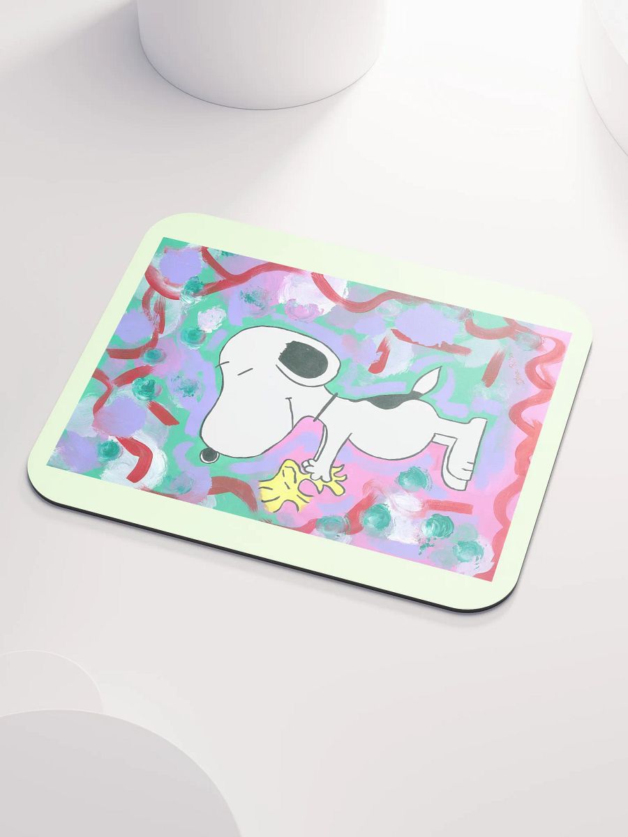 Snoopy - (art by Dina R.) - acrylic painting picture - Classic Mouse Pad product image (3)