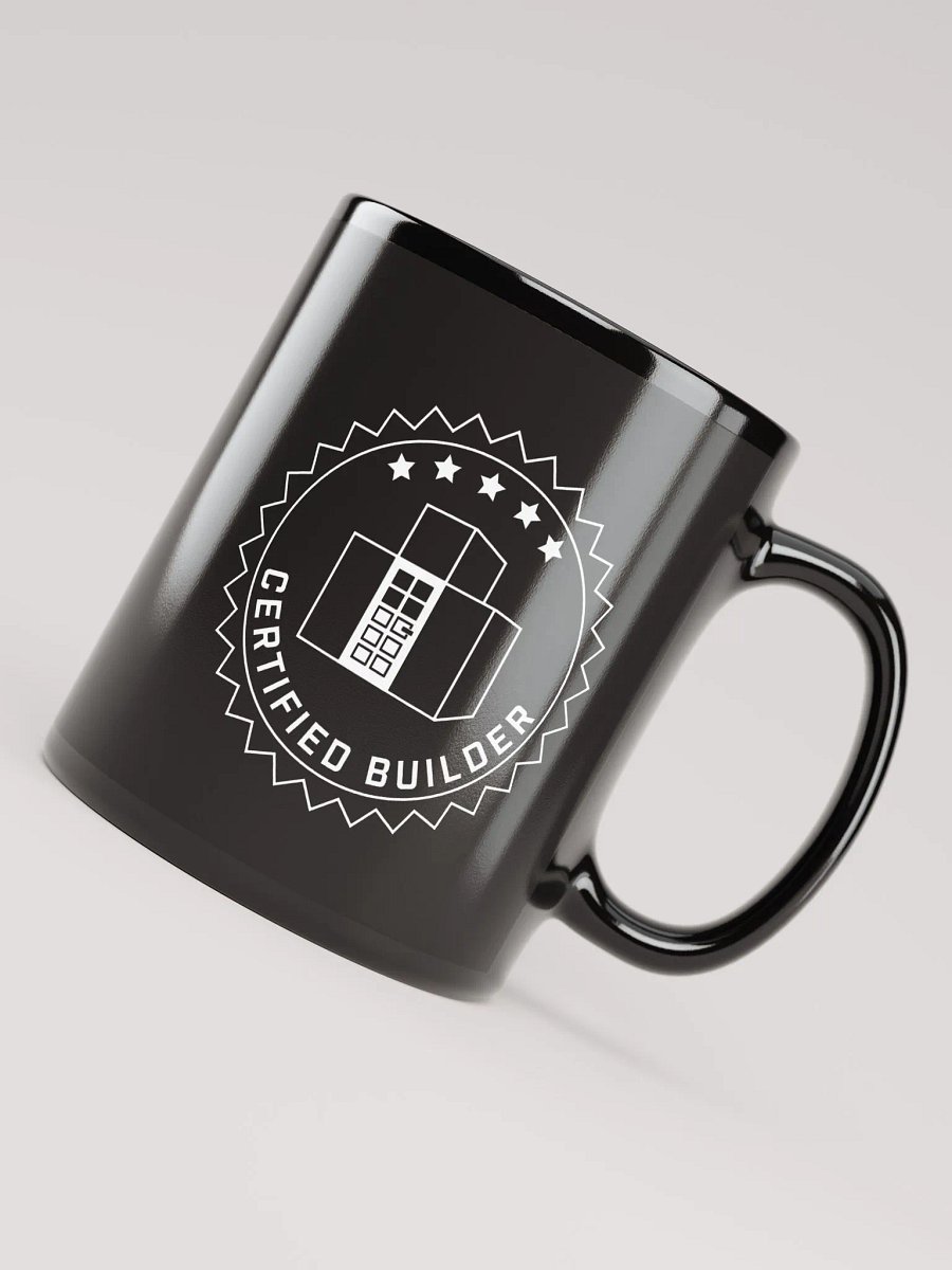 Certified Builder Seal Outlined Black Mug product image (3)