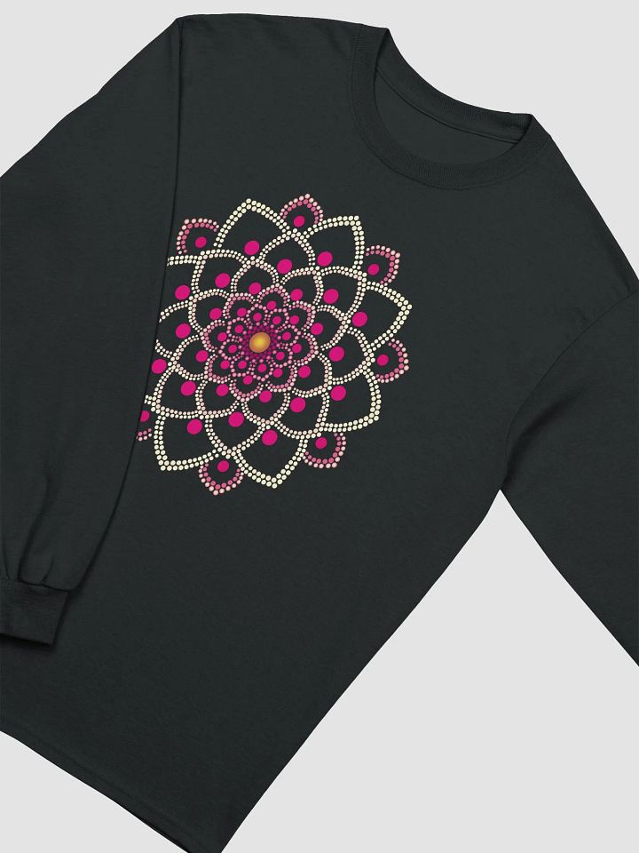 Simple Pink Mandala Long Sleeve T-Shirt product image (2)