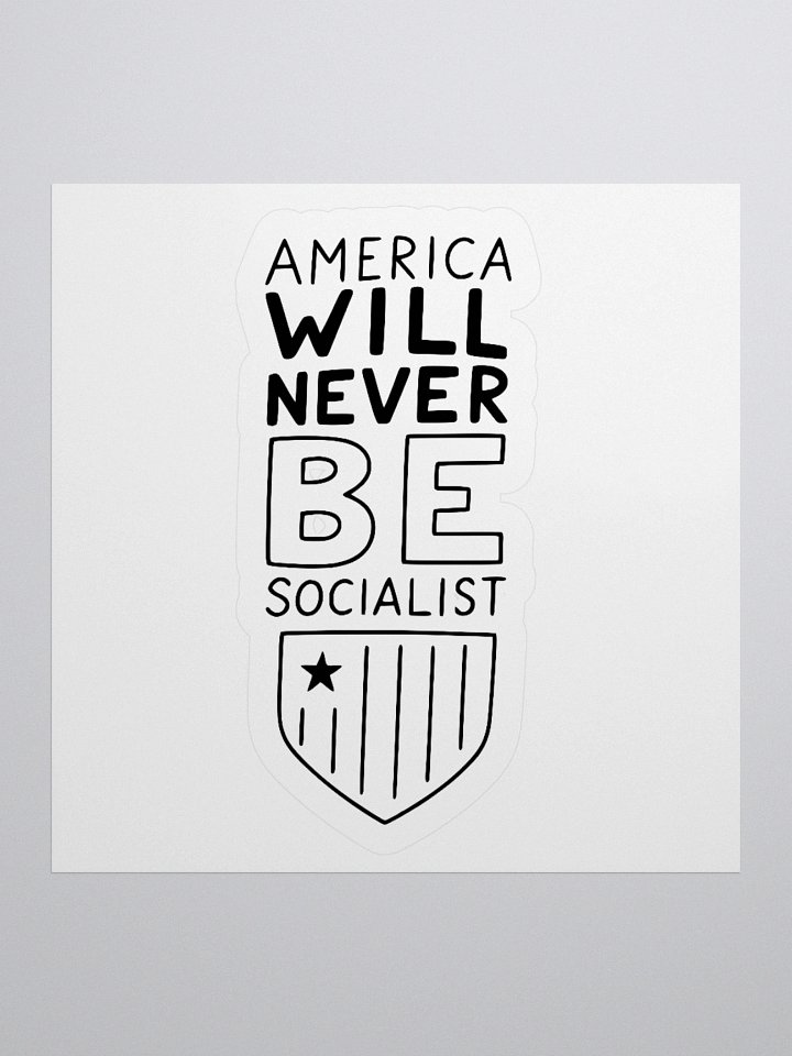 America Won't Be Socialist" kid-style Stickers product image (1)