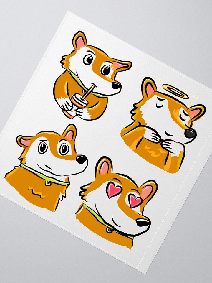 Corgi Emote Sticker Sheet product image (5)