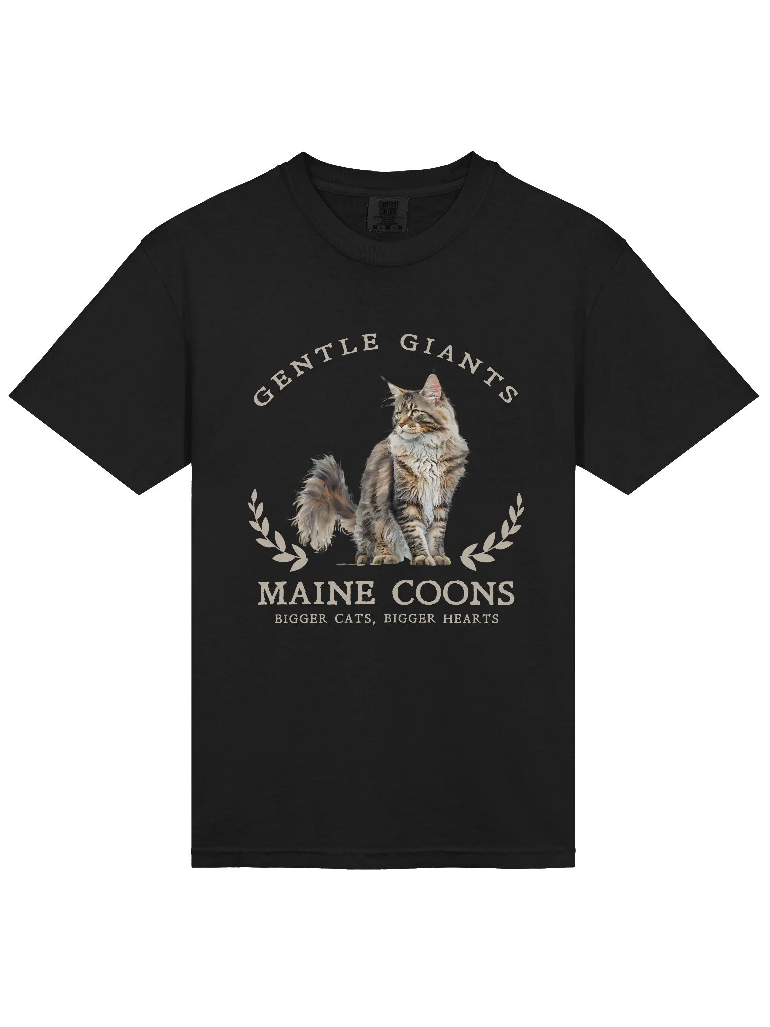 Gentle Giants Maine Coon Shirt - Relaxed Fit Heavyweight Unisex Cotton T-Shirt product image (6)