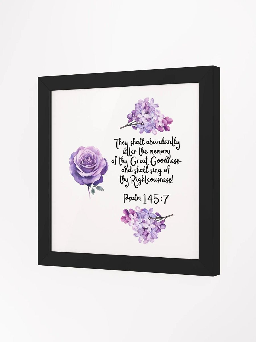 Psalm 145:7 Wall Frame product image (2)