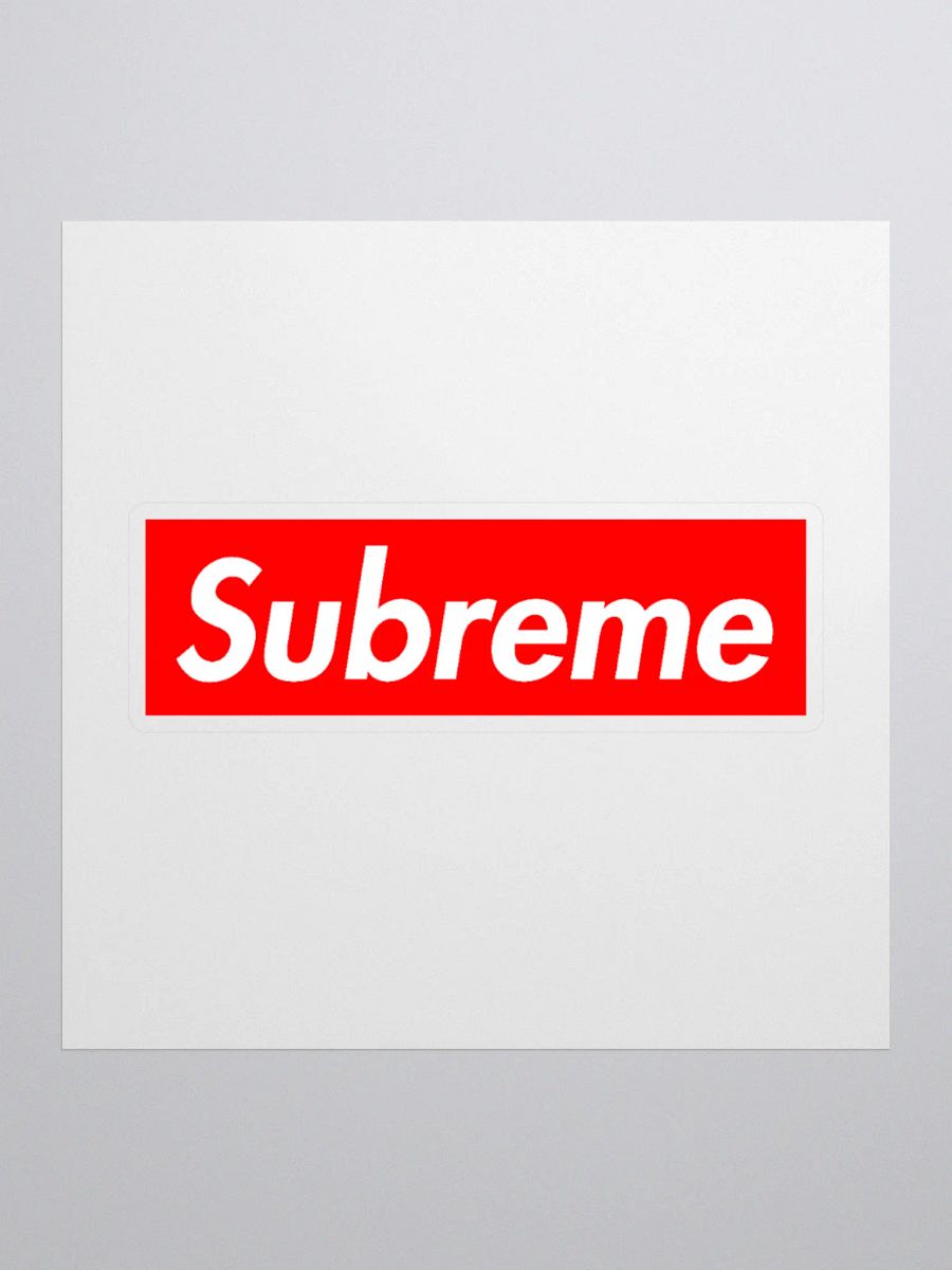 Red & White 'Subreme' Arab Sticker product image (2)