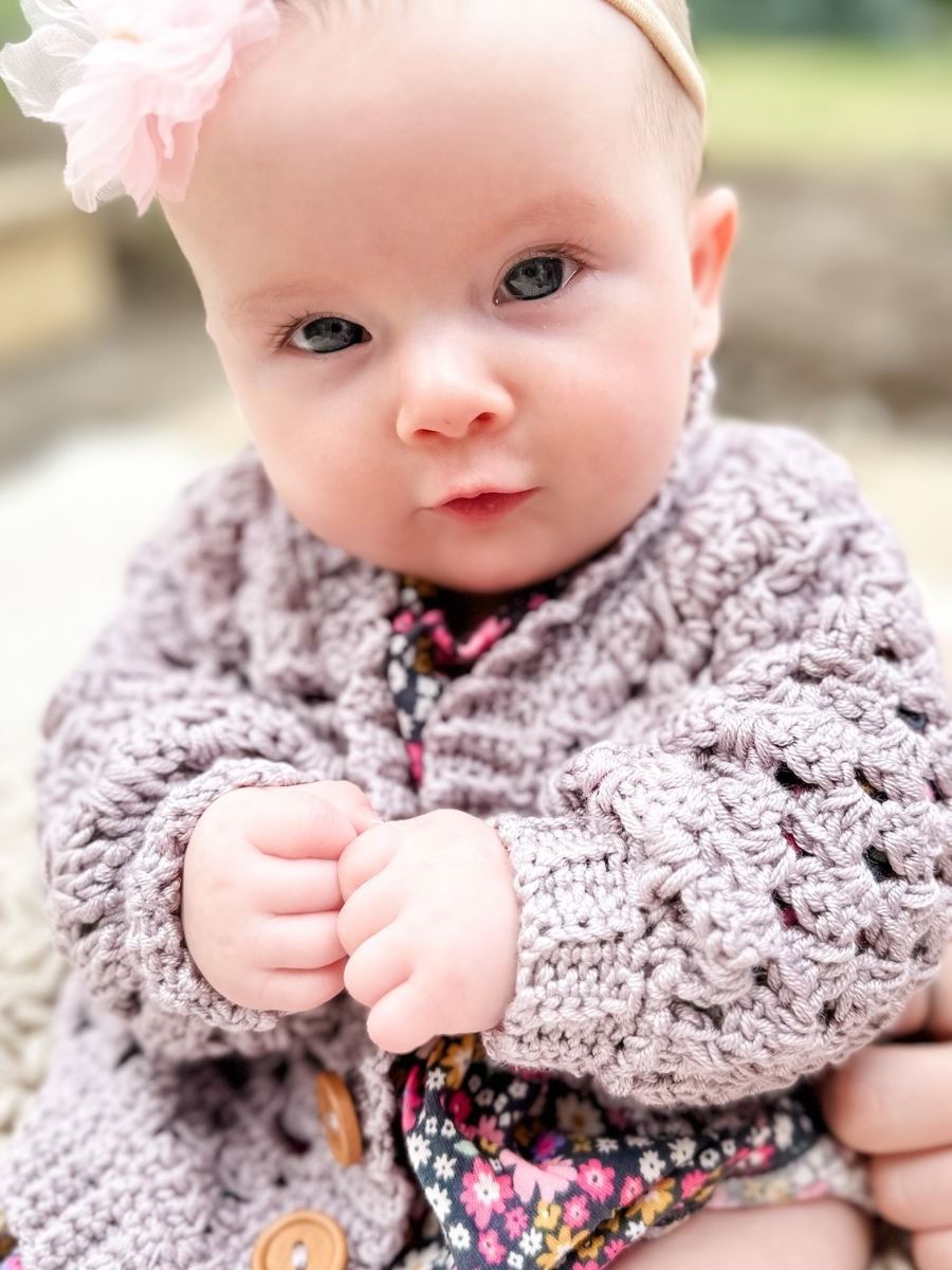 Mini Pop Cardigan Crochet Pattern product image (7)