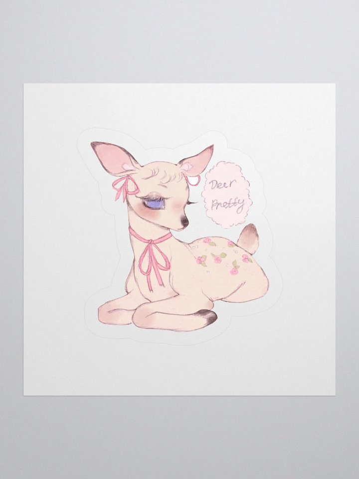 "Deer Pretty" Sticker product image (1)