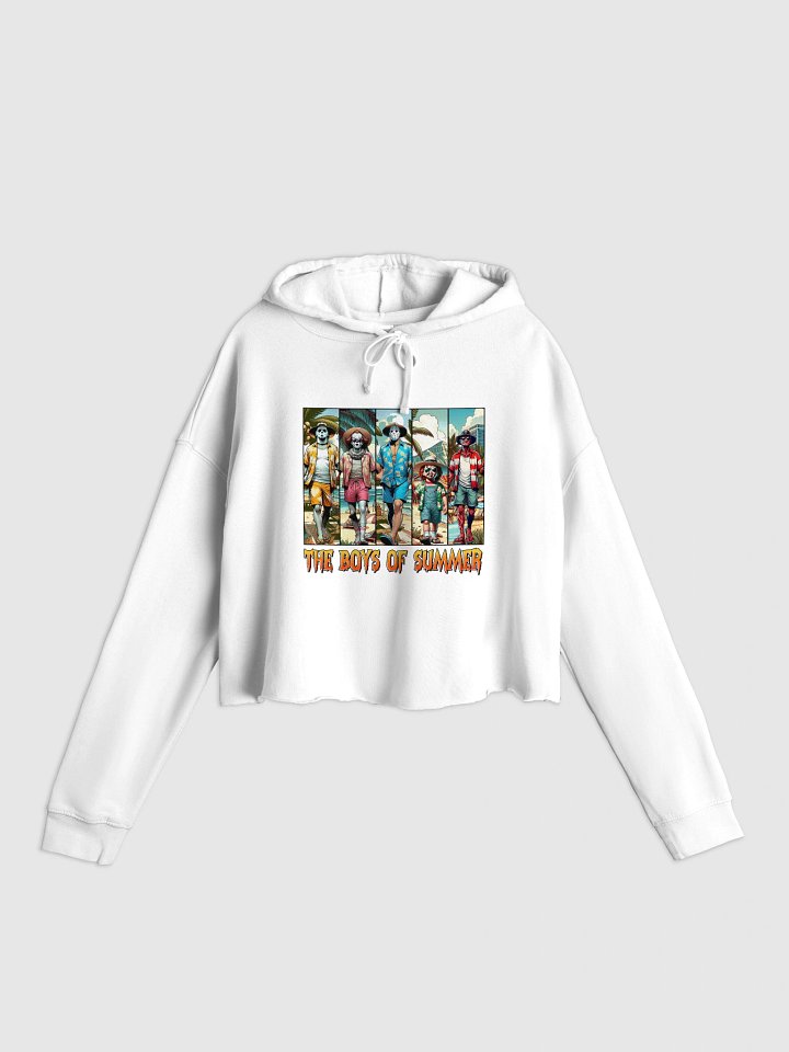 Tropical Vibes Summer Crop Hoodie product image (1)