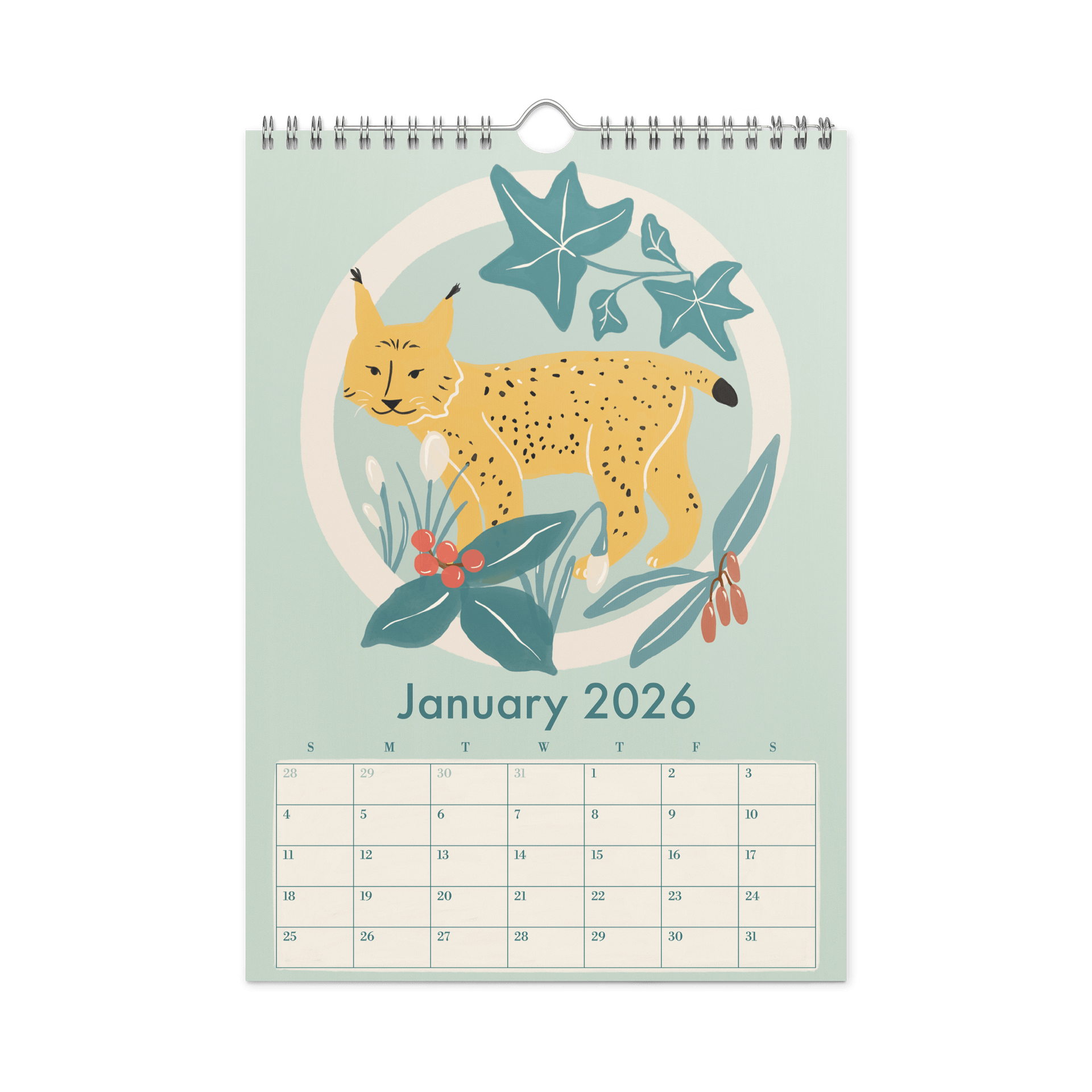 Swiss Wildlife 2026 Wall Calendar – Nature-Inspired Animal Art for Kids, Families & Nature Lovers product image (10)