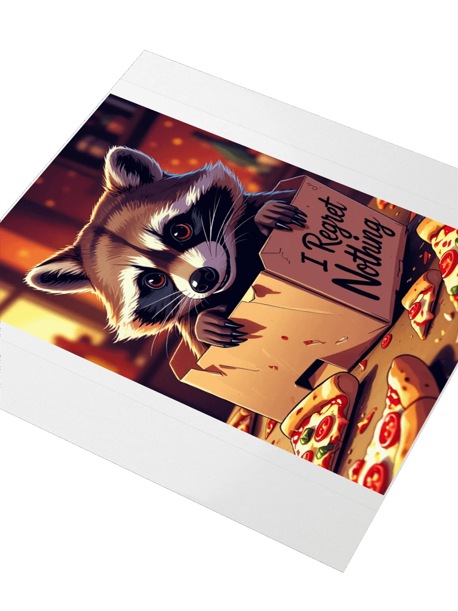 Raccoon Pizza Party Stickers product image (7)