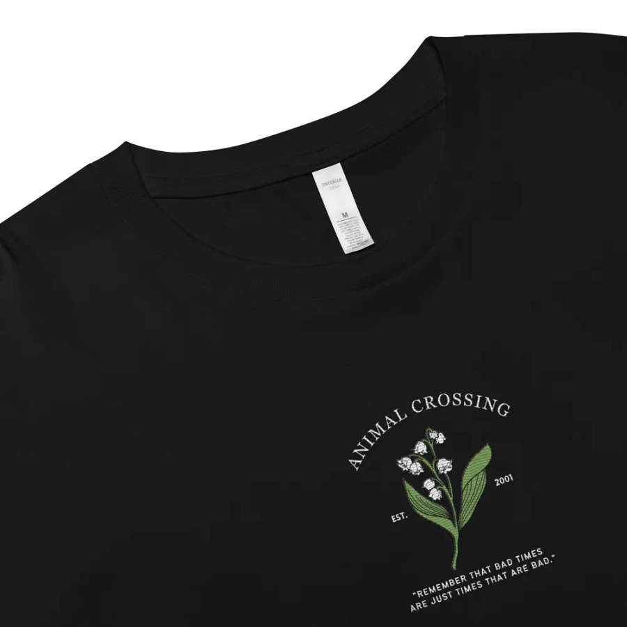ANIMAL CROSSING FLOWER | CROP TOP | EMBROIDERED | DARK VER product image (3)