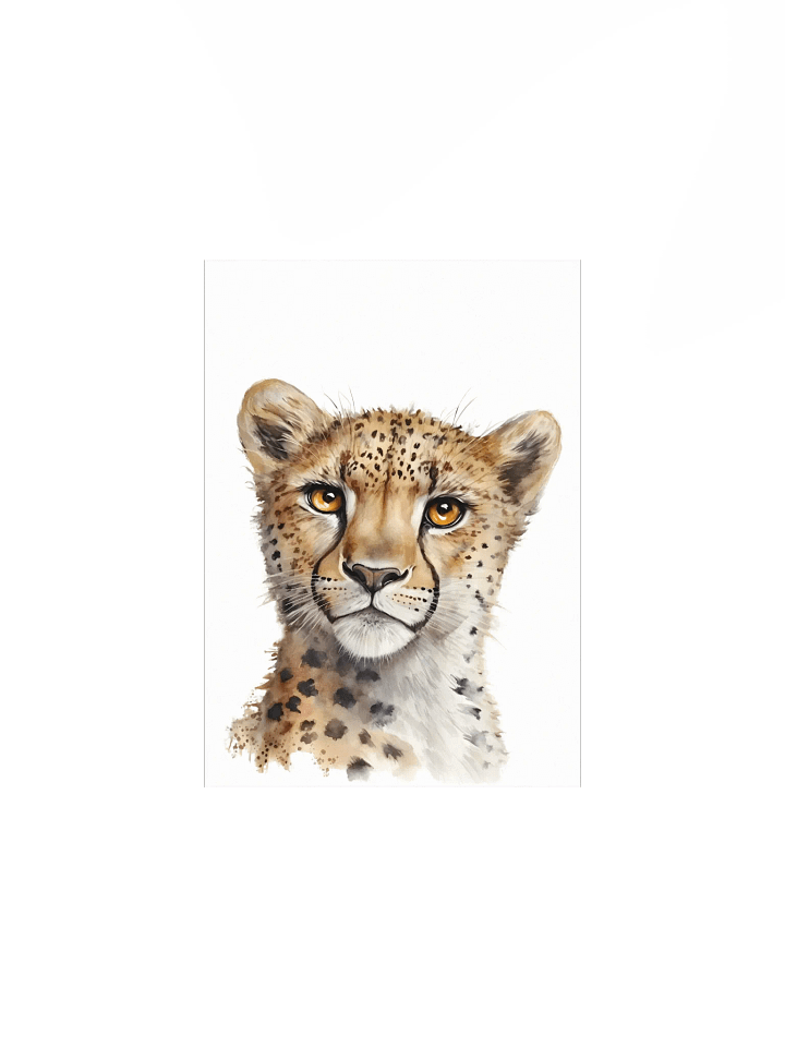 Cheetah Watercolor Portrait product image (2)