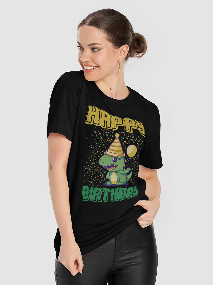 Happy Birthday (Cute Dinosaur With Balloon) T-Shirt product image (40)