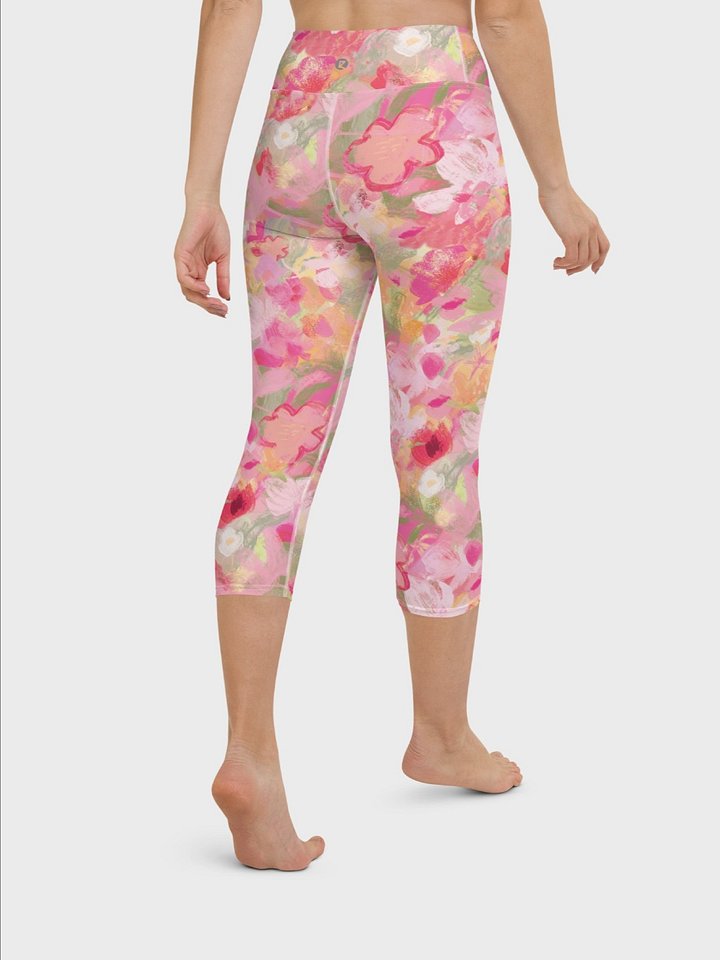 Capri Leggings "Sweet Pastel Florals of Spring" Printed product image (1)