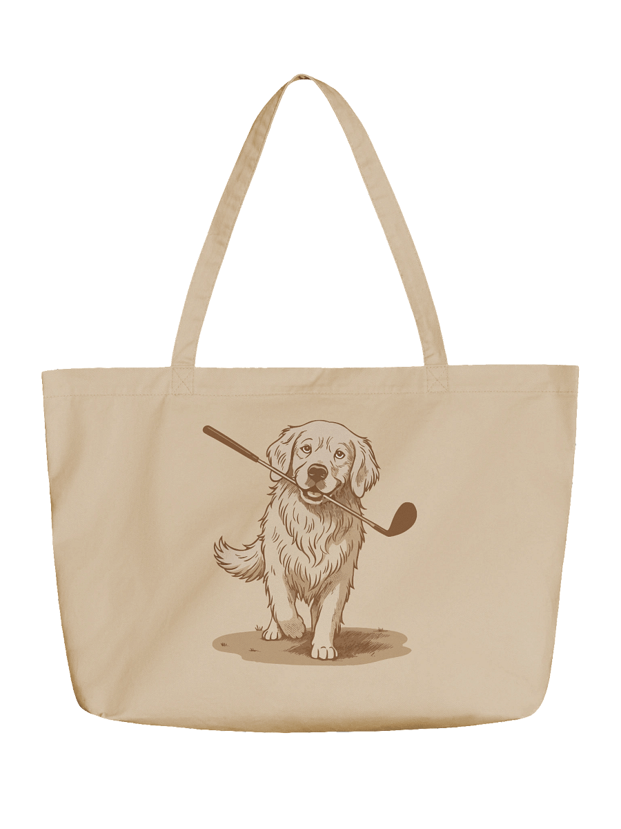 Golf Golden Retriever Eco-Friendly Tote product image (2)