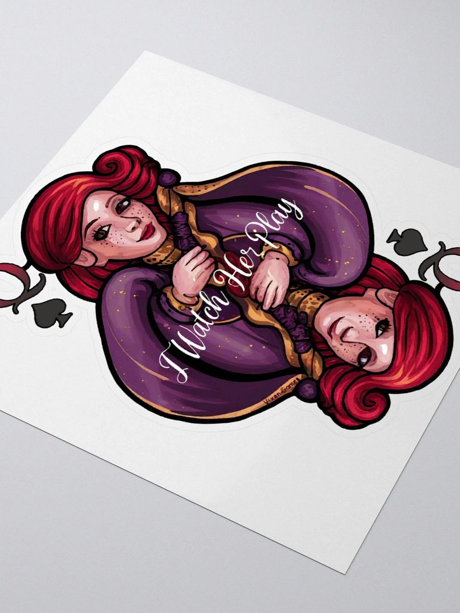 I watch her play QOS Hotwife Sticker. product image (8)