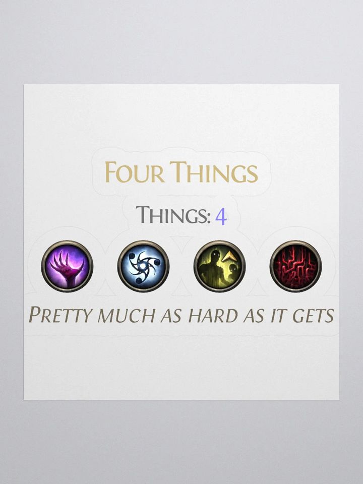 Four Things - Path of Exile - Sticker product image (4)