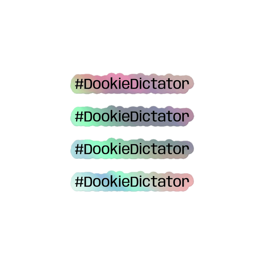 #DookieDictator Holographic Sticker Sheet product image (1)