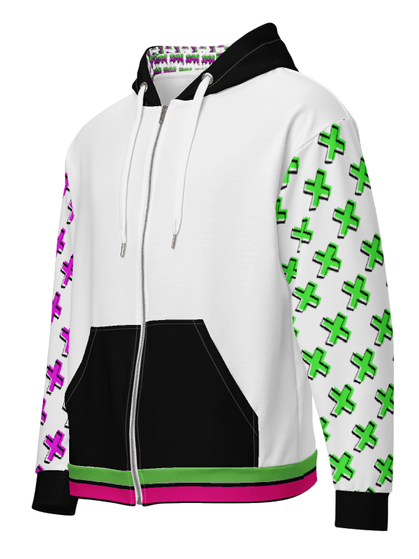 ZIMMI GlitchWave Hoodie (White Out Edition) + Sticker Pack product image (3)