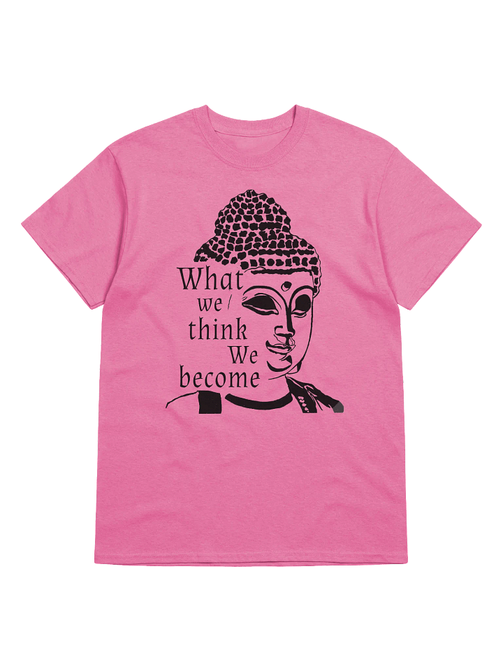 What We Think We Become Heavy weight T-shirt - black print product image (1)
