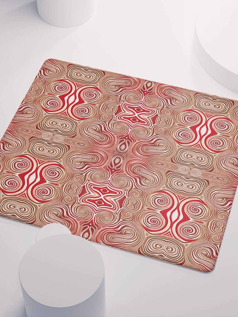 Funky Chocolate Cherry Liquid Swirls Tie-Dye Gaming Mouse Pad product image (4)