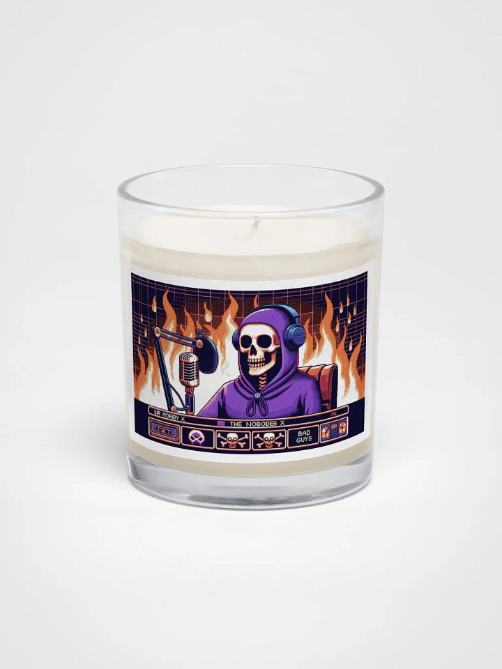 Morbid Soy Wax Candle In A Clear Glass Jar product image (1)