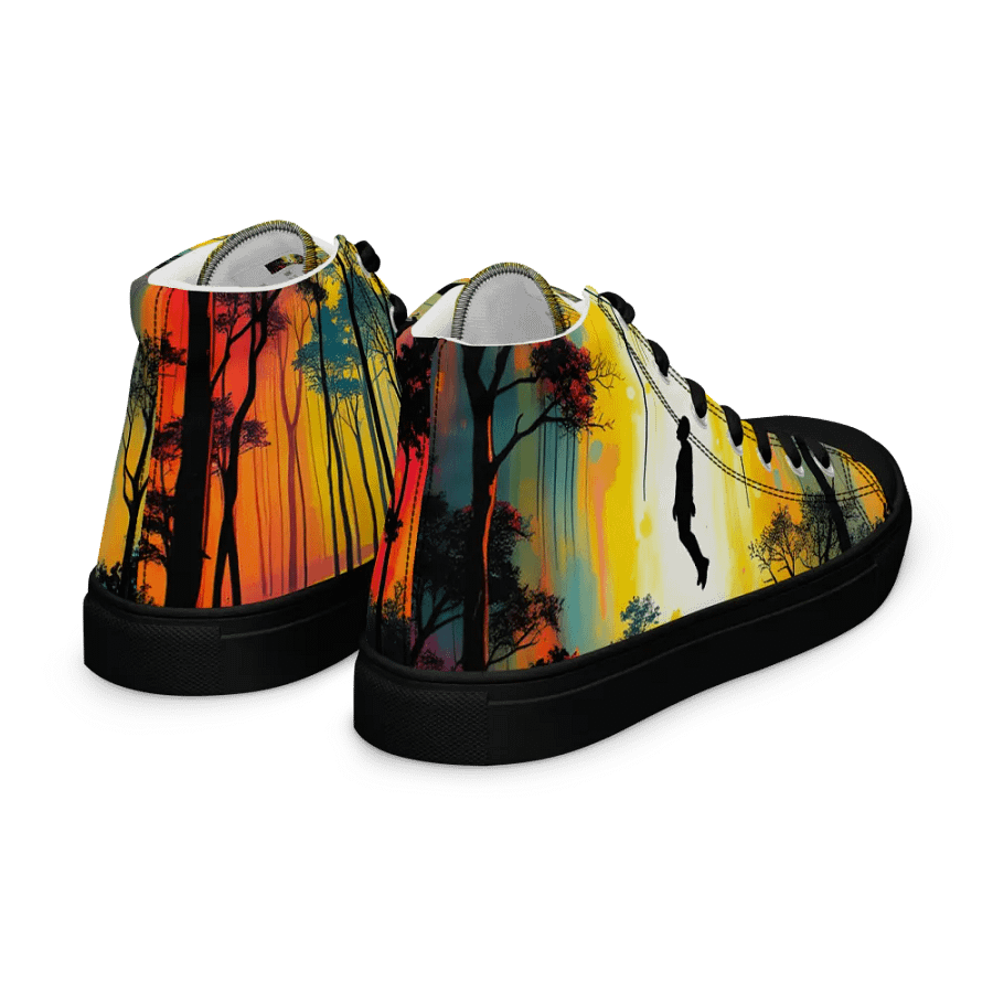 ethereal forest levetation men's canvas high tops product image (7)