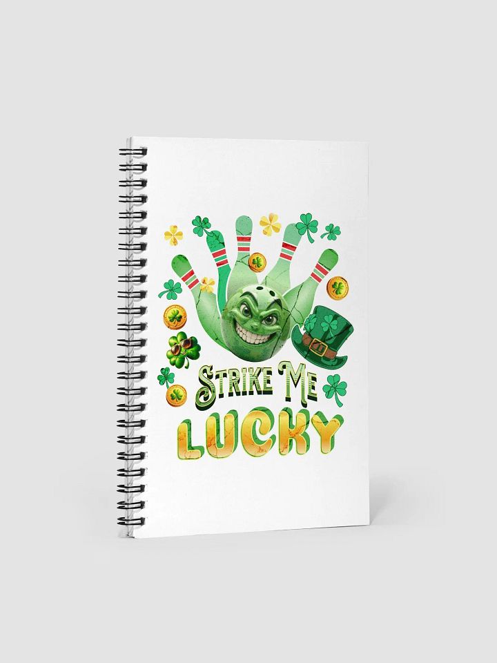 Strike Me Lucky Bowling Spiral Notebook product image (2)