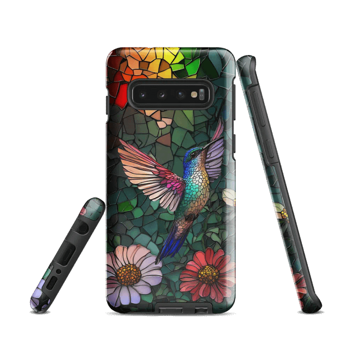 Vibrant Hummingbird Stained Glass Samsung® Tough Case product image (1)