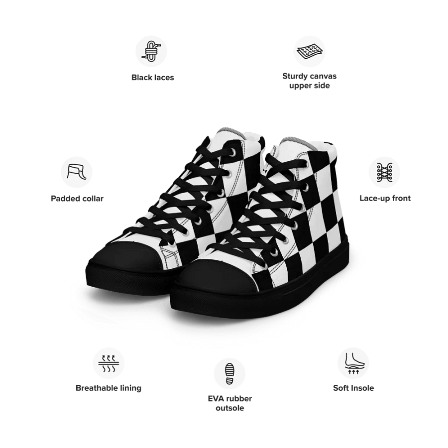 Womens checks canvas sneakers product image (3)