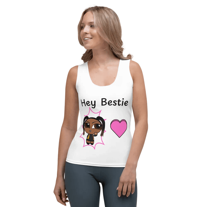 Hey Bestie Star All-Over Print Tank Top product image (1)