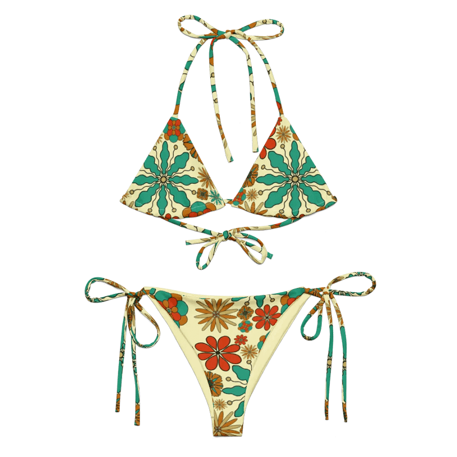 Retro Floral Harmony Bikini Set product image (10)