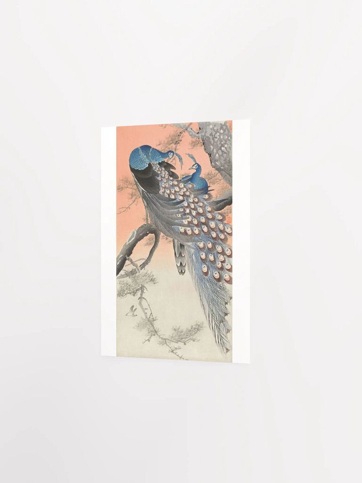 Two Peacocks on Tree Branch by Ohara Koson product image (2)