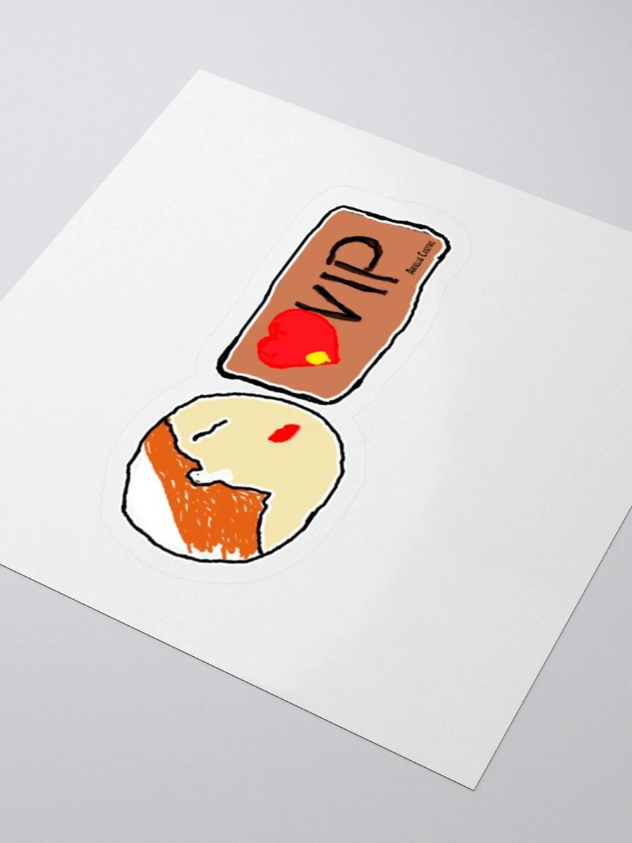 VIP Red Hair Kiss Cut Stickers product image (3)