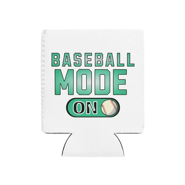 Baseball Mode On Can Cooler product image (1)